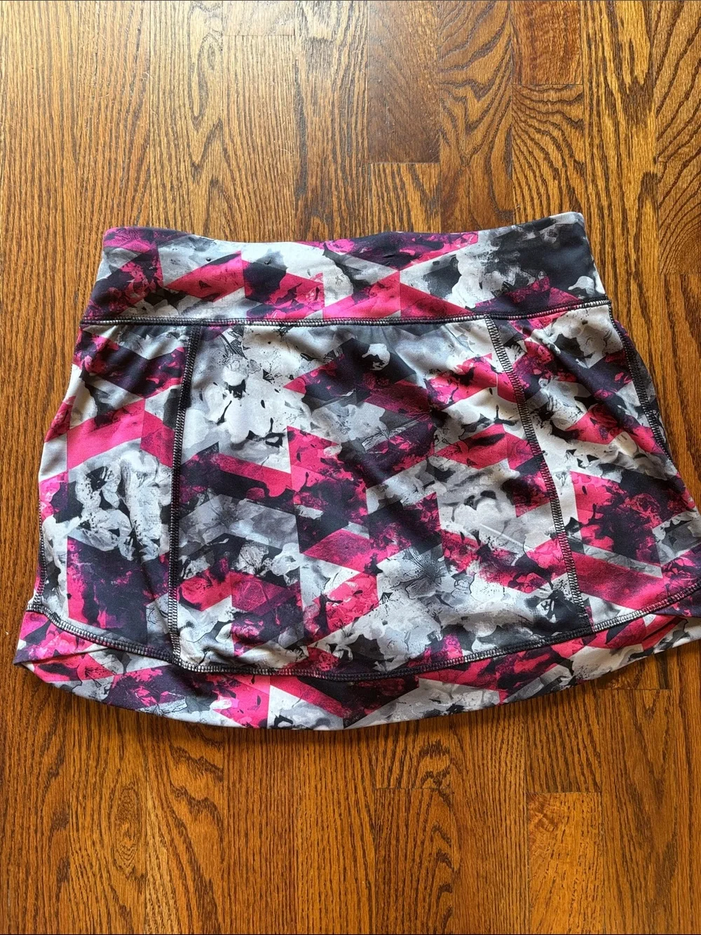 tek gear Pink & Gray Athletic Skort with Abstract Print - Picture 4 of 6